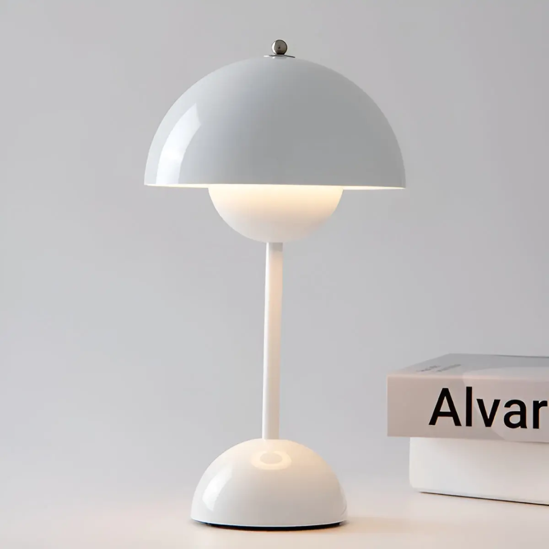 lampe de table sans fil blanche