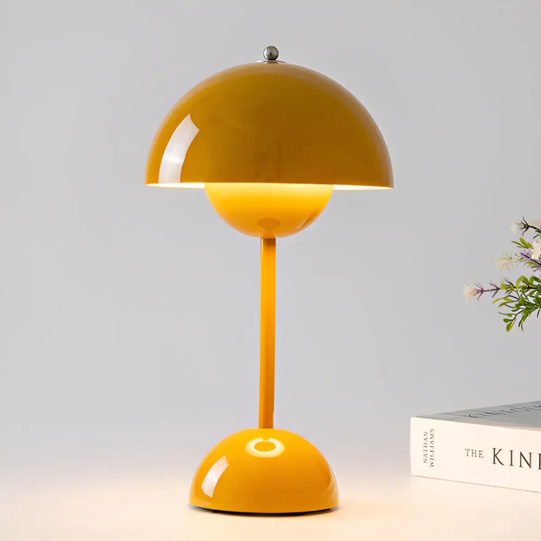 lampe de table sans fil orange