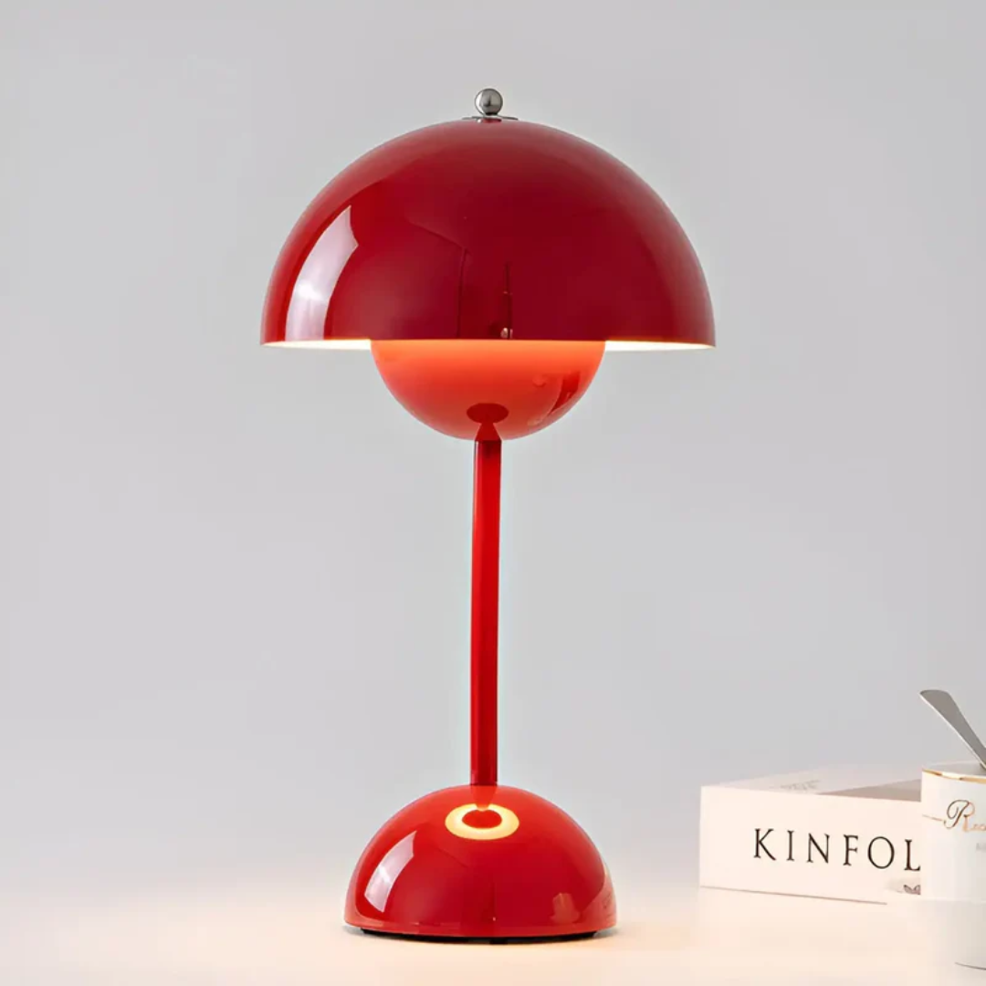 lampe de table sans fil rouge