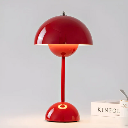 lampe de table sans fil rouge