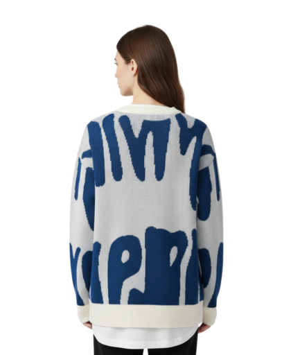 Pull Femme Jacquard Col Rond – Élégance Texturée & Chaleur | Style Automne Hiver