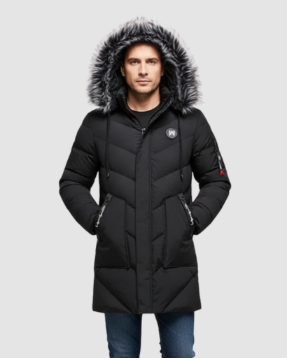 Parka Longue Homme Capuche Bordée | Isolation Maximale et Style Urbain