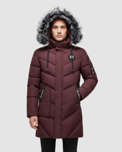 Parka Longue Homme Capuche Bordée | Isolation Maximale et Style Urbain