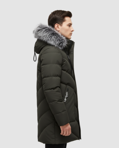 Parka Longue Homme Capuche Bordée | Isolation Maximale et Style Urbain