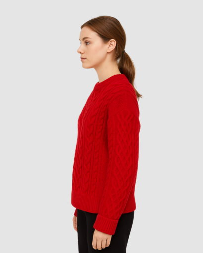 Pull Femme Torsadé | Élégance Texturée et Confort d’Hiver