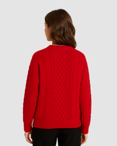 Pull Femme Torsadé | Élégance Texturée et Confort d’Hiver