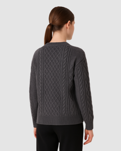 Pull Femme Torsadé | Élégance Texturée et Confort d’Hiver