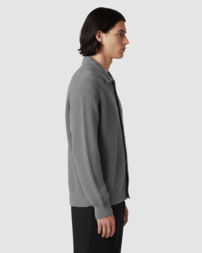 Cardigan Homme à Maille Structurée | Élégance Décontractée et Chaleur Douce