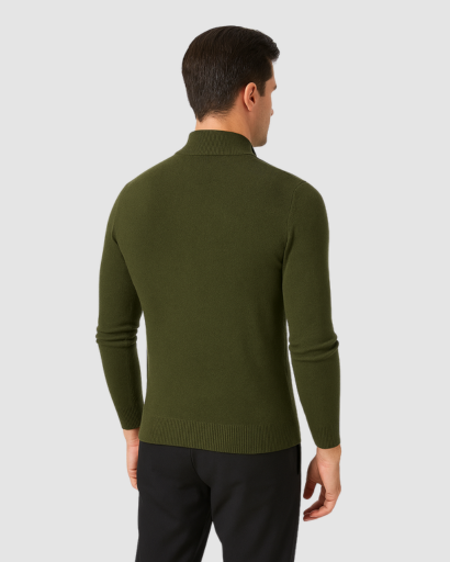 Pull à Col Zippé Homme – Élégance Moderne et Confort Thermique