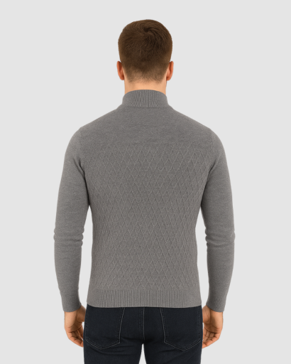 Pull à Col Zippé Homme – Élégance Moderne et Confort Thermique