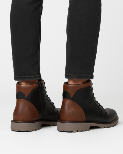 Bottes en Cuir à la Cheville Homme – Style Randonneur Urbain