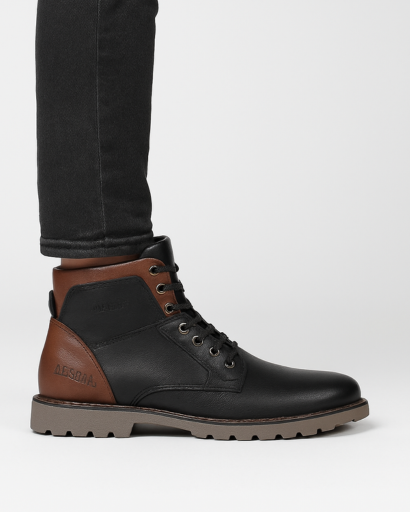 Bottes en Cuir à la Cheville Homme – Style Randonneur Urbain