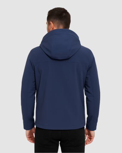 Veste Softshell Homme – Résistante à l’Eau et au Vent, Style Urbain