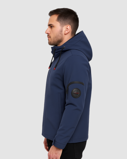 Veste Softshell Homme – Résistante à l’Eau et au Vent, Style Urbain