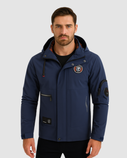 Veste Softshell Homme – Résistante à l’Eau et au Vent, Style Urbain