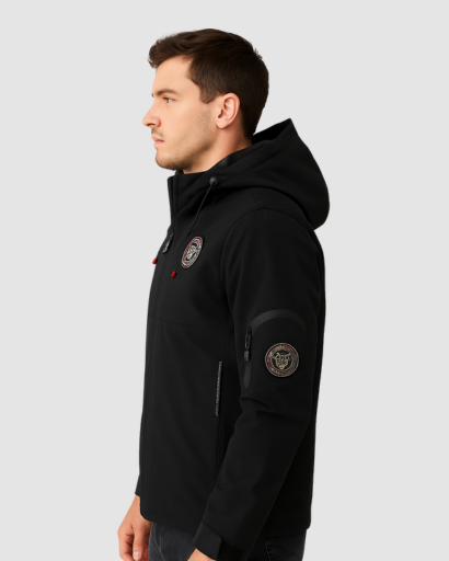 Veste Softshell Homme – Résistante à l’Eau et au Vent, Style Urbain