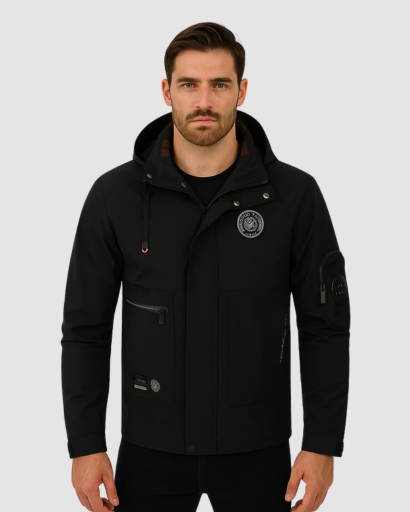 Veste Softshell Homme – Résistante à l’Eau et au Vent, Style Urbain