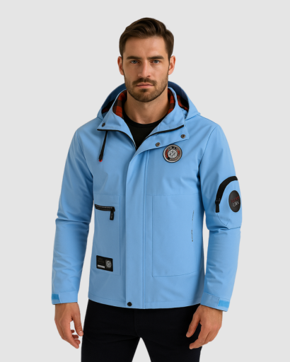 Veste Softshell Homme – Résistante à l’Eau et au Vent, Style Urbain
