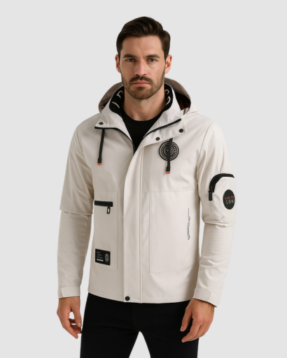Veste Softshell Homme – Résistante à l’Eau et au Vent, Style Urbain