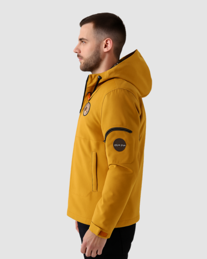 Veste Softshell Homme – Résistante à l’Eau et au Vent, Style Urbain