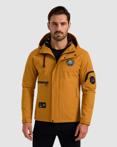 Veste Softshell Homme – Résistante à l’Eau et au Vent, Style Urbain