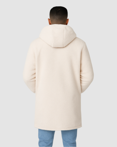 Manteau d’Hiver Réversible pour Homme – Doublure Chaude en Polaire Teddy