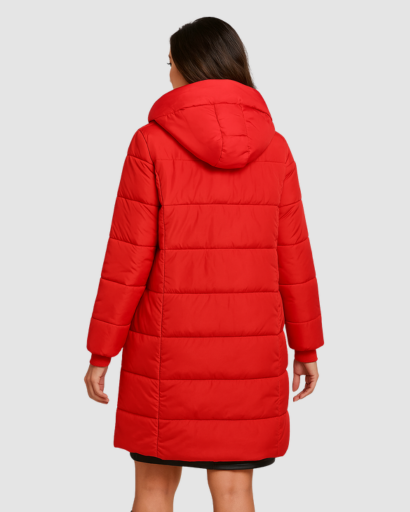 Manteau Long Matelassé à Capuche Femme – Élégance et Chaleur d’Hiver