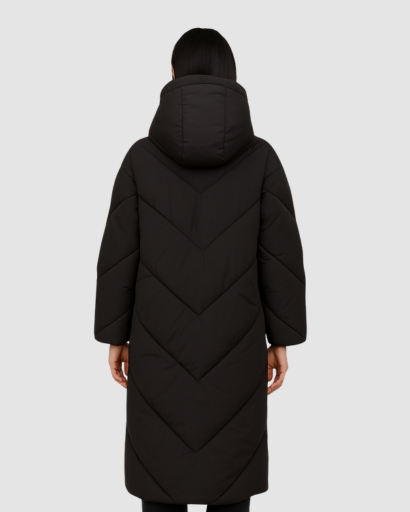 Doudoune Longue Femme à Capuche – Ultra Chaude & Légère