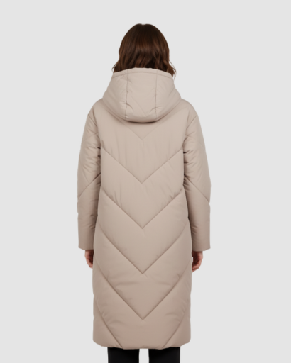 Doudoune Longue Femme à Capuche – Ultra Chaude & Légère