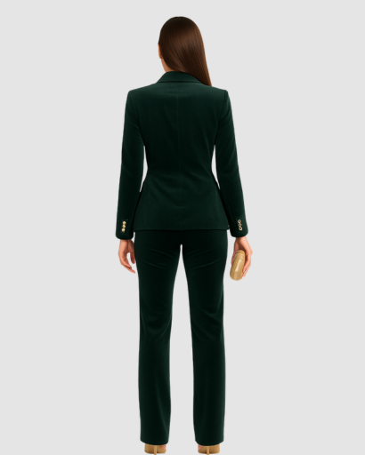 Costume Femme en Velours – Élégance Luxe pour Soirées et Événements