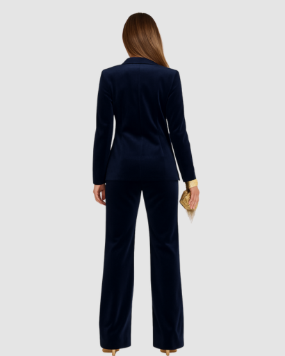 Costume Femme en Velours – Élégance Luxe pour Soirées et Événements