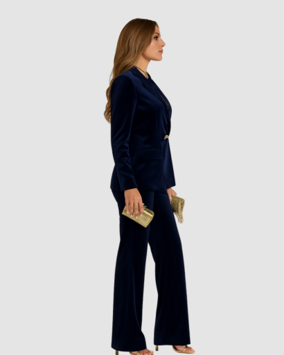 Costume Femme en Velours – Élégance Luxe pour Soirées et Événements