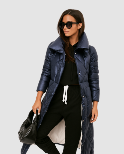 Manteau Matelassé Long Femme – Élégance Moderne et Confort Hivernal