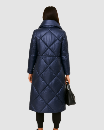 Manteau Matelassé Long Femme – Élégance Moderne et Confort Hivernal
