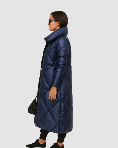 Manteau Matelassé Long Femme – Élégance Moderne et Confort Hivernal