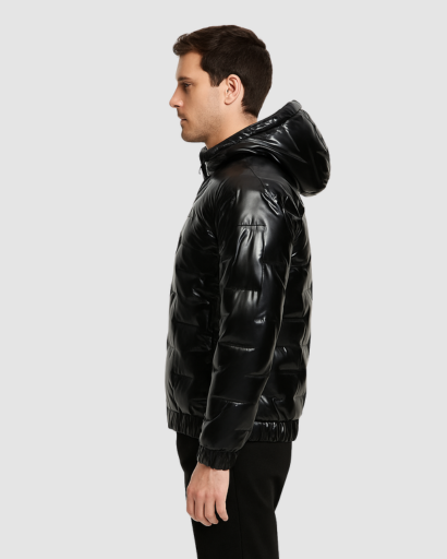 Veste Matelassée Homme – Finition Brillante et Look Moderne