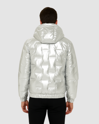 Veste Matelassée Homme – Finition Brillante et Look Moderne