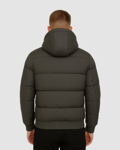 Doudoune Homme Courte Hiver avec Capuche – Manteau Chaud et Urbain