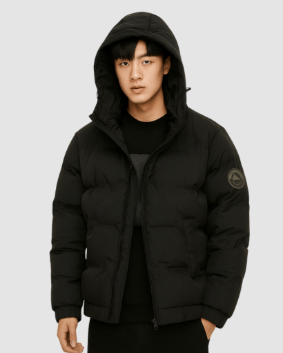 Veste Doudoune Homme à Capuche – Protection Thermique & Style Urbain