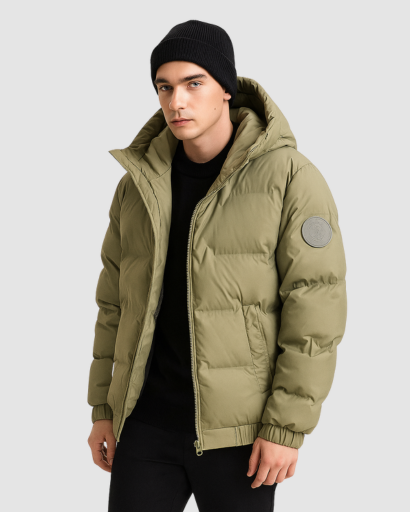 Veste Doudoune Homme à Capuche – Protection Thermique & Style Urbain