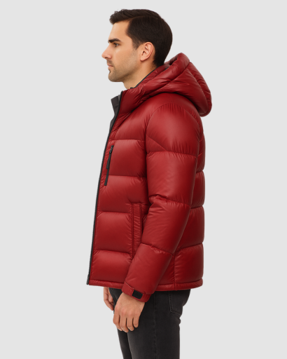Doudoune Homme Rouge – Isolation Thermique & Style Urbain