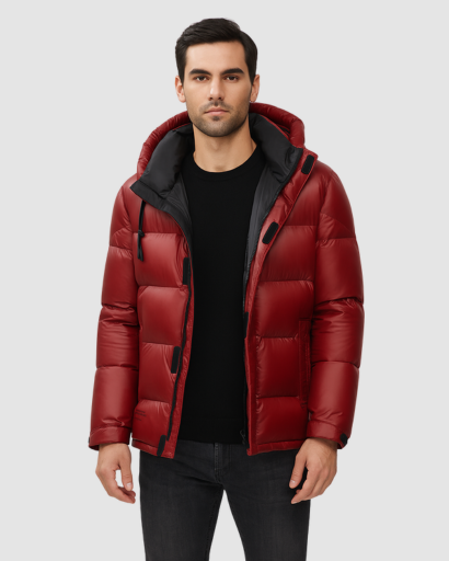 Doudoune Homme Rouge – Isolation Thermique & Style Urbain