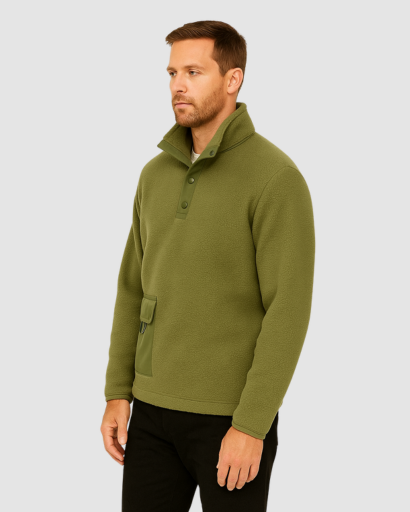Pull Homme Zippé – Style Urbain Fonctionnel