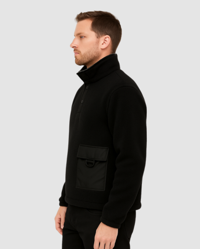 Pull Homme Zippé – Style Urbain Fonctionnel