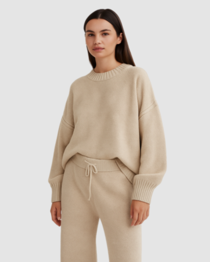 Ensemble Pull & Pantalon Tricoté – Confort Élégant pour la Saison