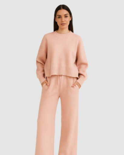 Ensemble Pull & Pantalon Tricoté – Confort Élégant pour la Saison