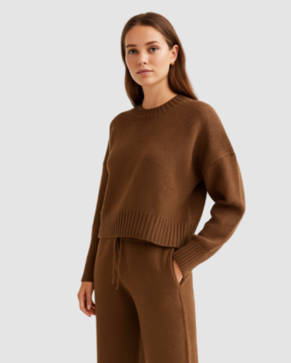 Ensemble Pull & Pantalon Tricoté – Confort Élégant pour la Saison