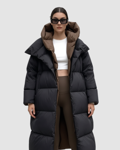 Doudoune Longue Réversible Femme – Ultra Confort et Style Urbain