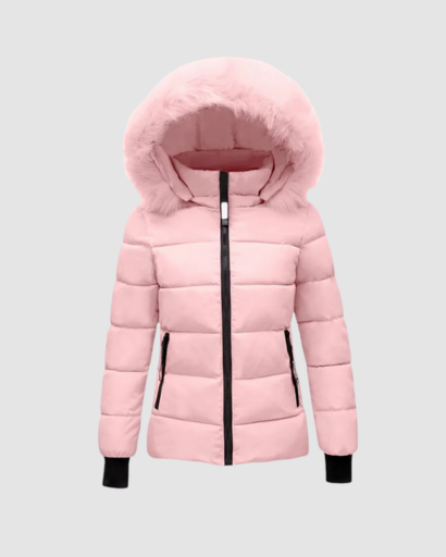 Doudoune Femme à Capuche avec Fausse Fourrure – Look Moderne et Chaleur Assurée