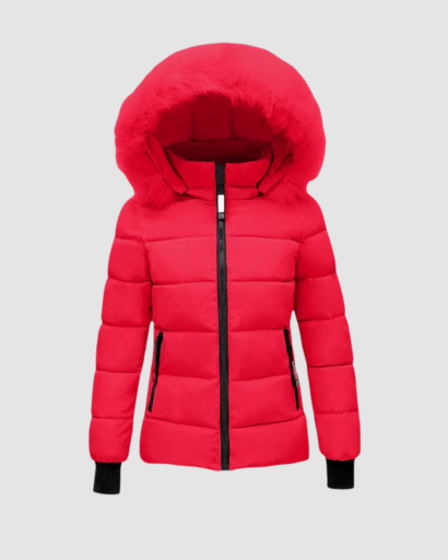 Doudoune Femme à Capuche avec Fausse Fourrure – Look Moderne et Chaleur Assurée